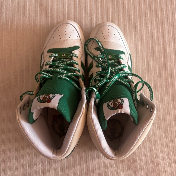 adidas Celtics High-Top Sneakers - Green and White 2012* NWOT* - Picture 8 of 14